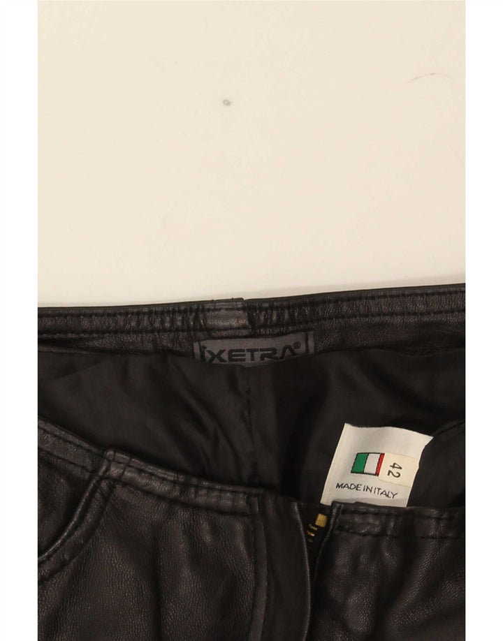 XETRA Pantaloni Bootcut din piele pentru femei IT 42 Medium W28 L32 Negru