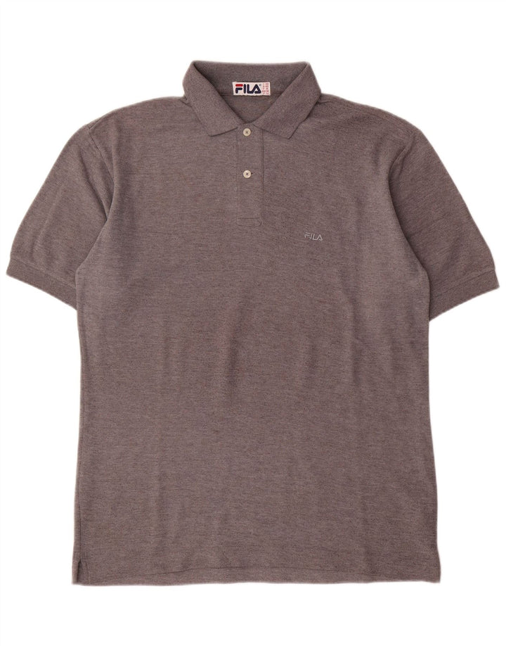 Tricou Polo Fila Bărbați IT 48 Bumbac Gri Mediu