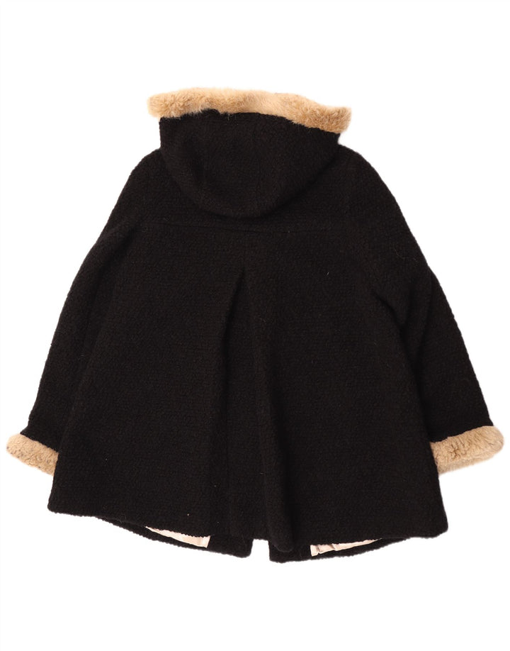 Palton cu glugă pentru femei Monsoon UK 16 Lână neagră mare