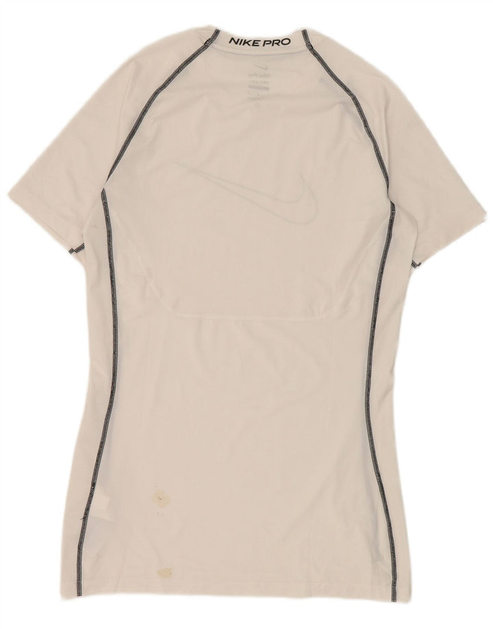 Tricou grafic Nike Dri Fit pentru bărbați Top mare din poliester alb