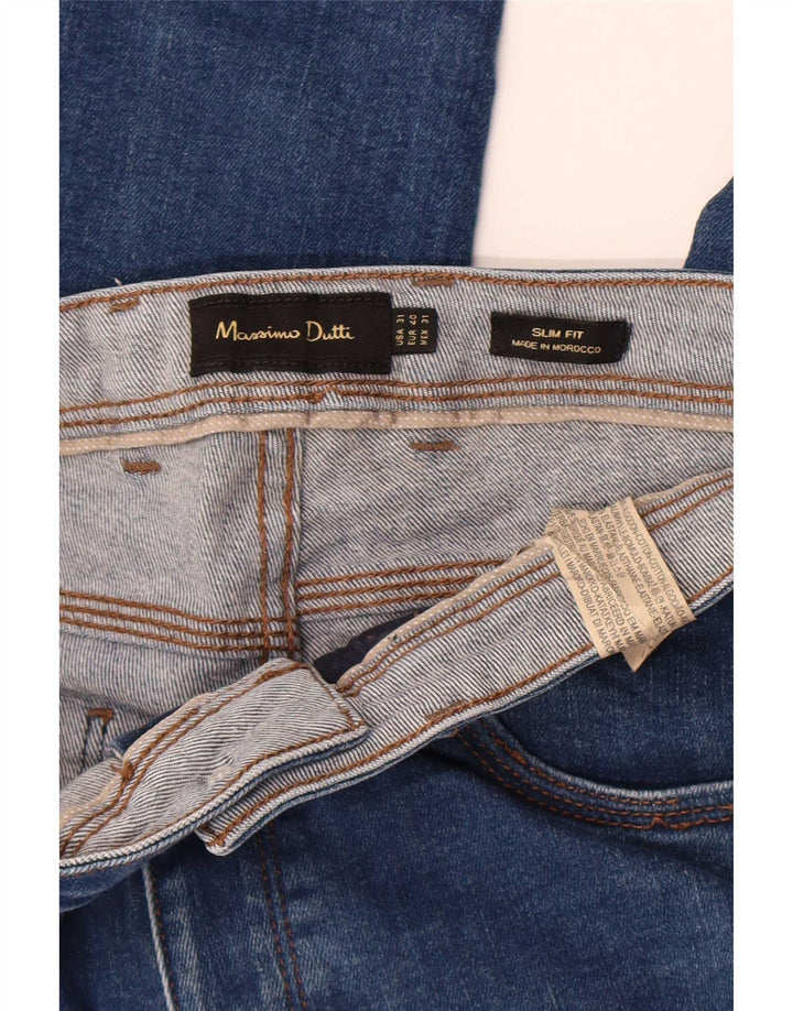 Blugi Massimo Dutti pentru bărbați slim EU 40 Medium W31 L30 Blue Bumbac