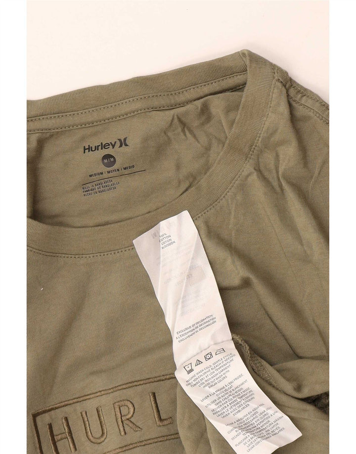 Tricou grafic pentru bărbați Hurley Top Medium Khaki Bumbac