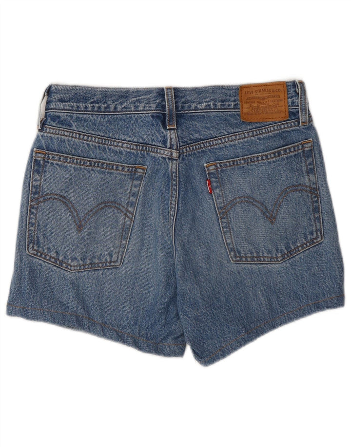 Pantaloni scurți Levi's din denim distressed W26 Small Blue Bumbac pentru femei