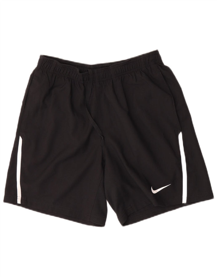 Pantaloni scurți sport Nike Dri Fit pentru bărbați, poliester negru mic