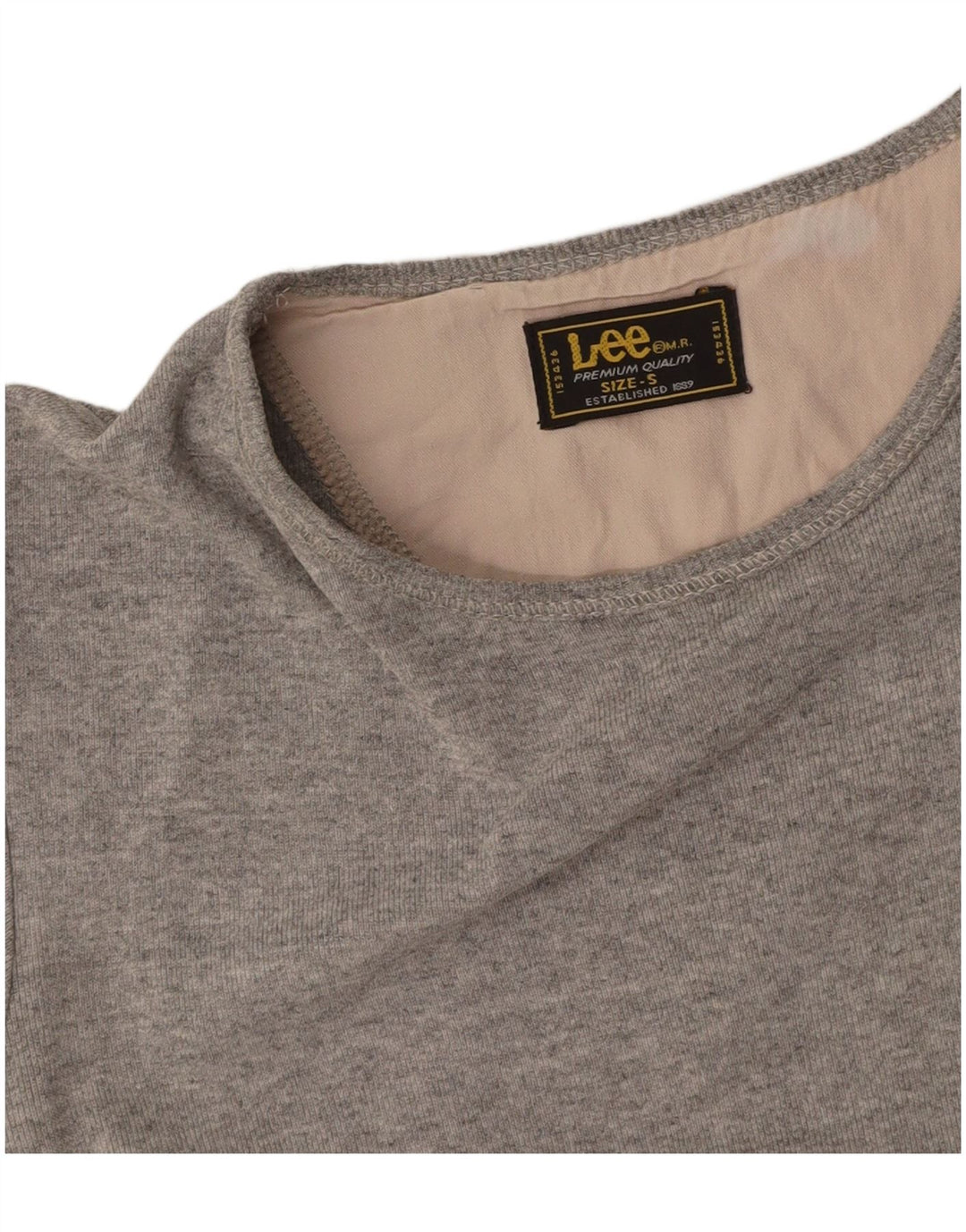 Tricou crop pentru femei LEE UK 10 Small Gri