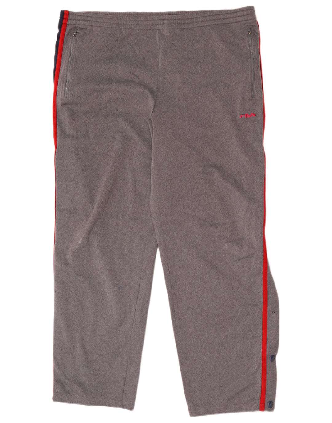 Pantaloni de trening Fila pentru bărbați, mari, gri, poliester color bloc