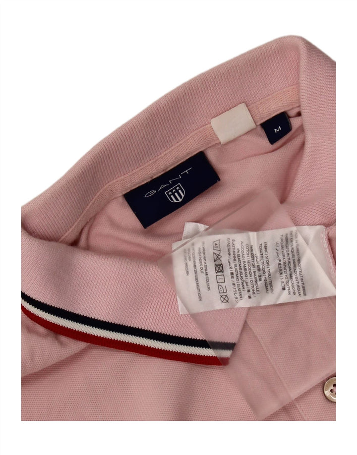 Tricou polo pentru bărbați GANT, bumbac roz mediu