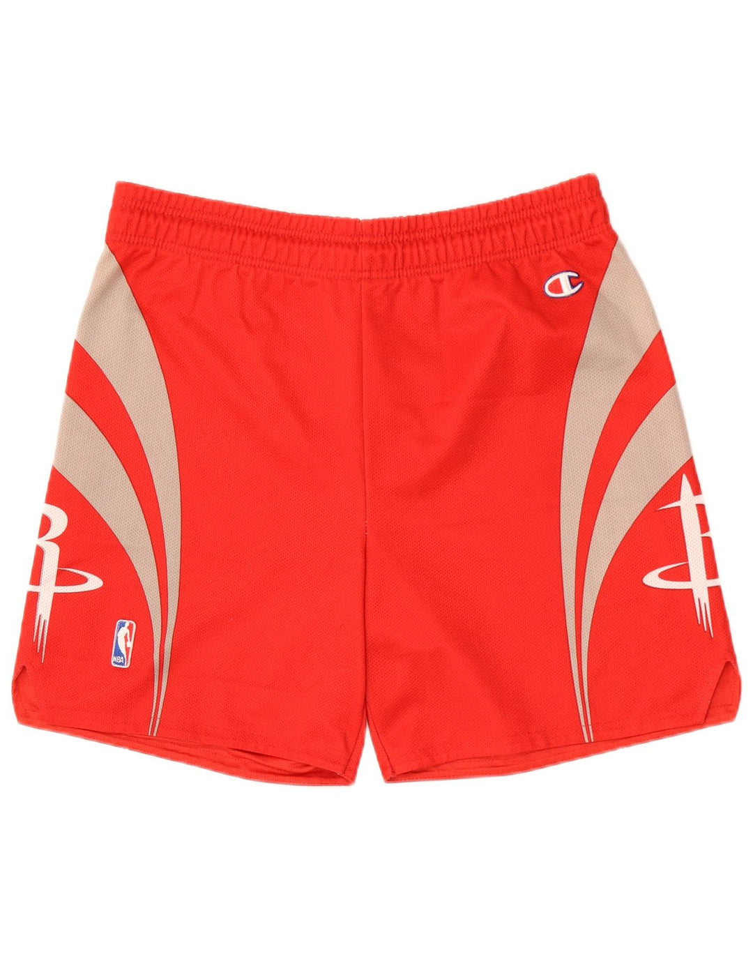 Pantaloni scurți sport grafic Champion pentru bărbați, mari, roșii, din poliester