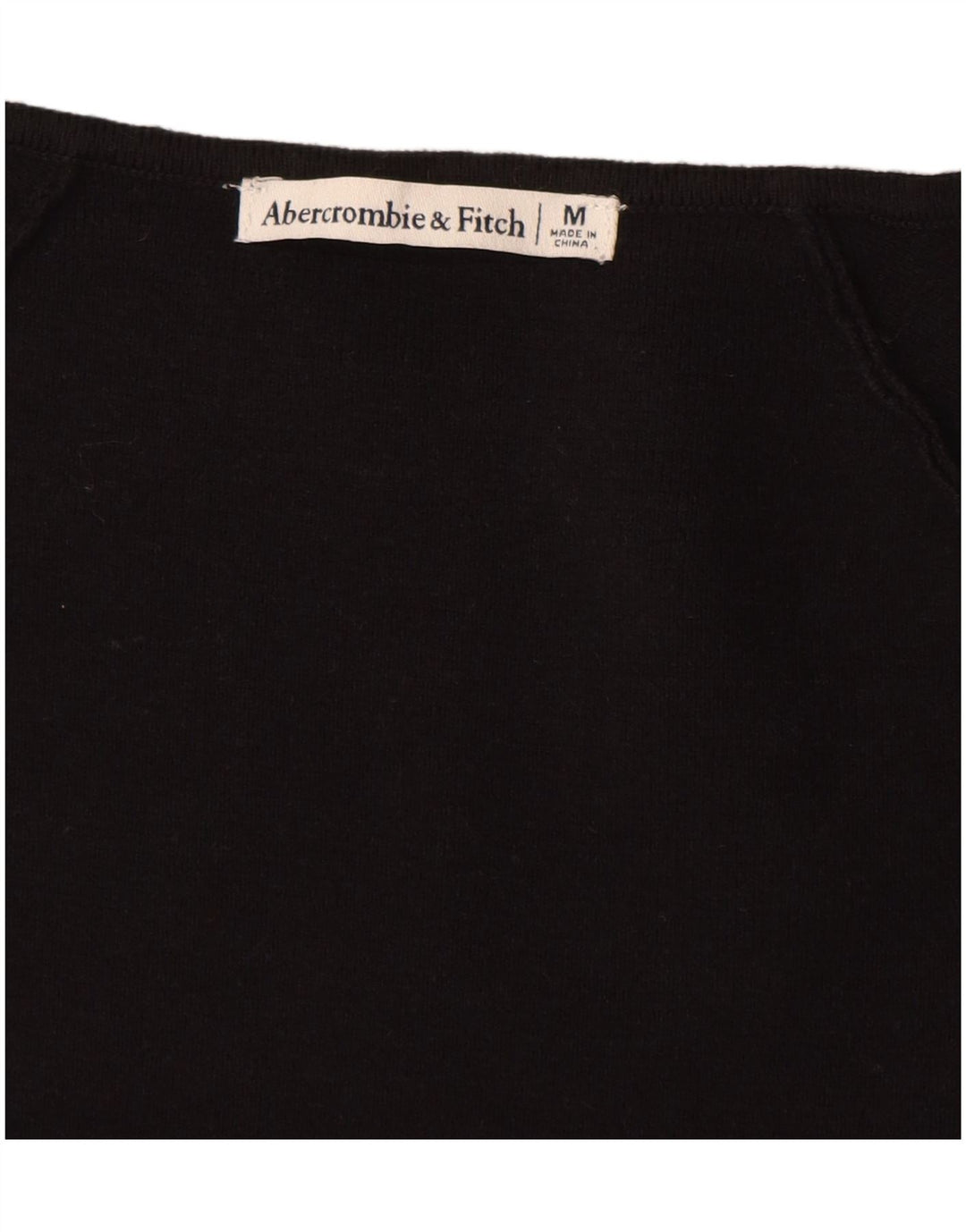 Body cu mânecă lungă pentru femei Abercrombie & Fitch UK 12 Medium Black