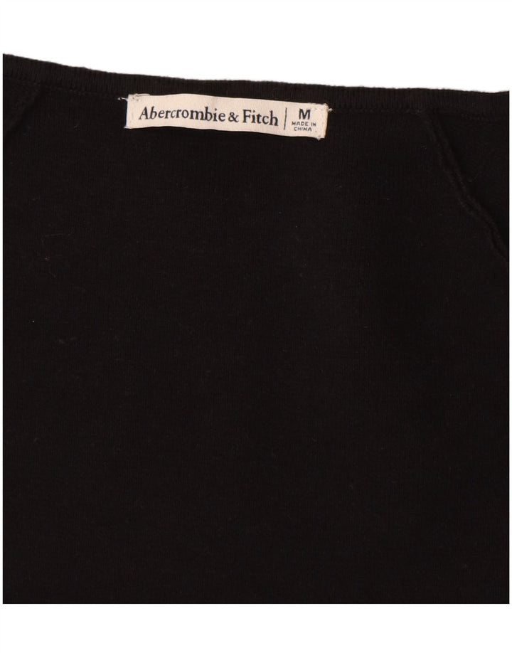 Body cu mânecă lungă pentru femei Abercrombie & Fitch UK 12 Medium Black