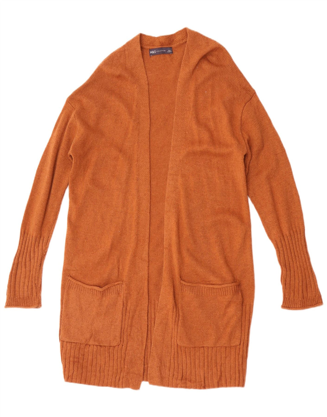 Pulover cardigan deschis pentru femei Marks & Spencer UK 14 maro mediu