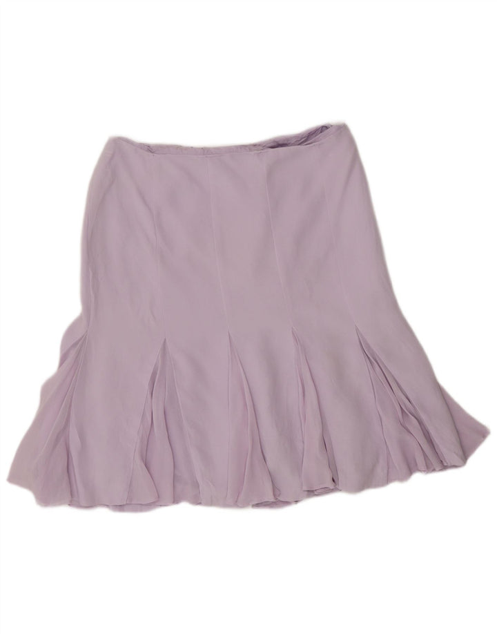 Fusta cu volane pentru femei Luisa Spagnoli IT 44 Medium W30 Mătase violet