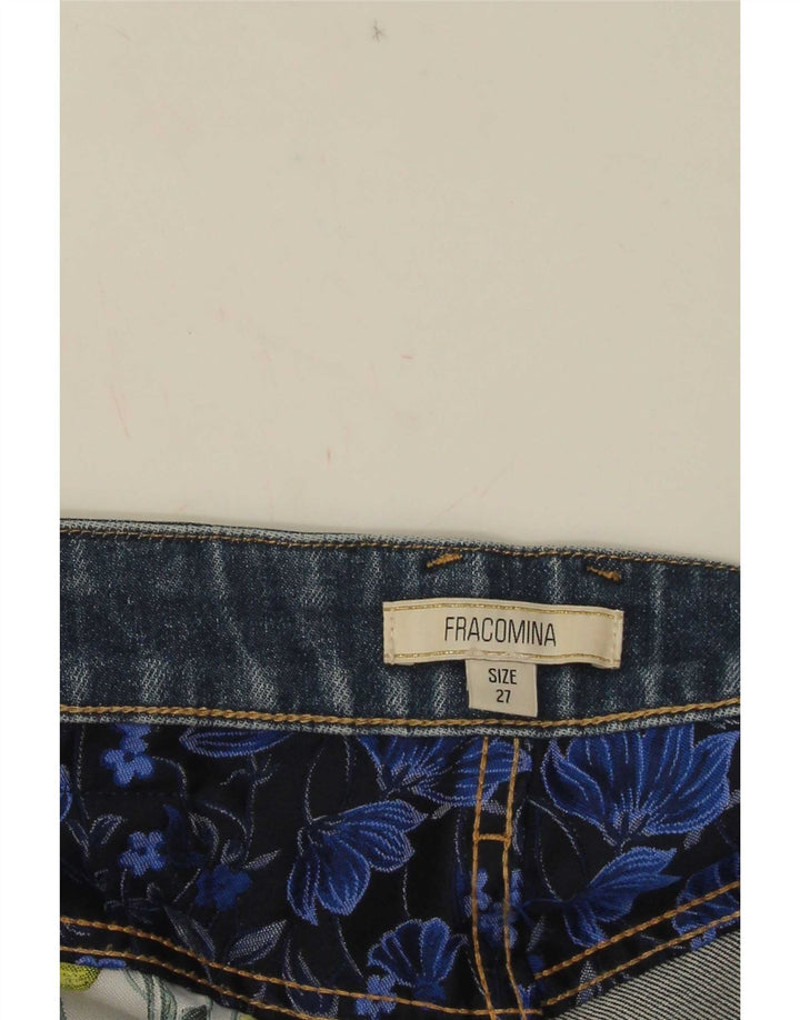 Pantaloni scurți Fracomina Denim W27 Small Blue Patchwork