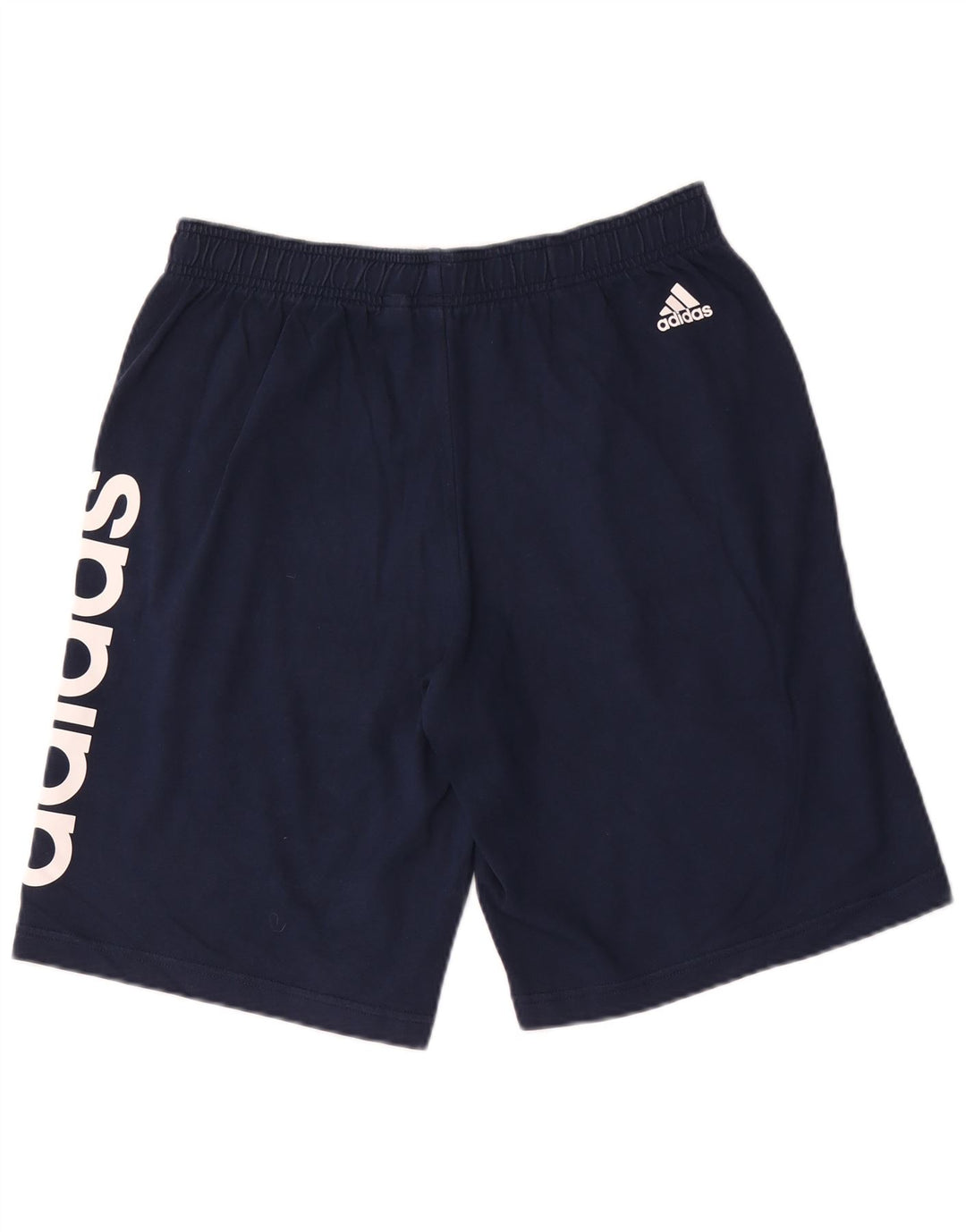 Pantaloni scurți sport grafic Adidas pentru bărbați, bumbac mediu albastru bleumarin