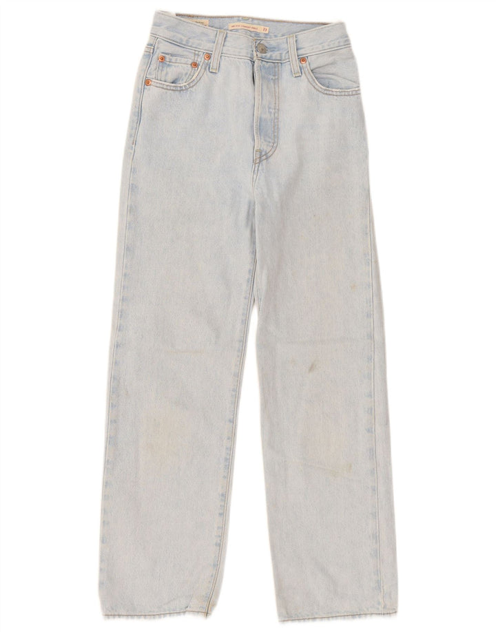 Blugi drepti pentru femei Levi's Ribcage W23 L27 Bumbac albastru