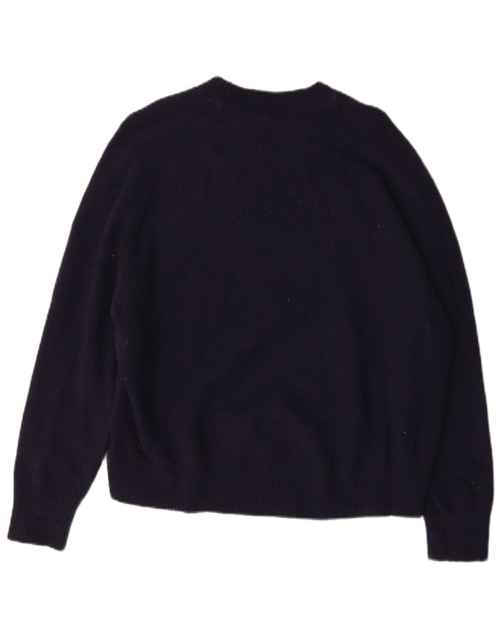 John Lewis Pulover supradimensionat pentru femei cu decolteu triplu UK 14 Medium Bleumarin