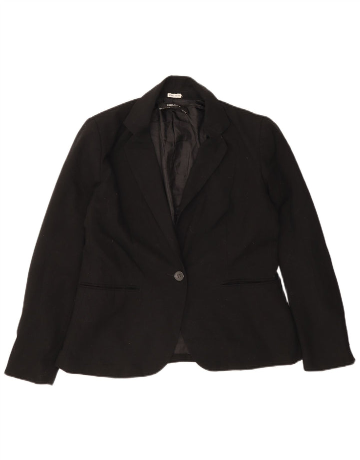 Jachetă Blazer Femei Zara 1 Button EU 42 Large Negru