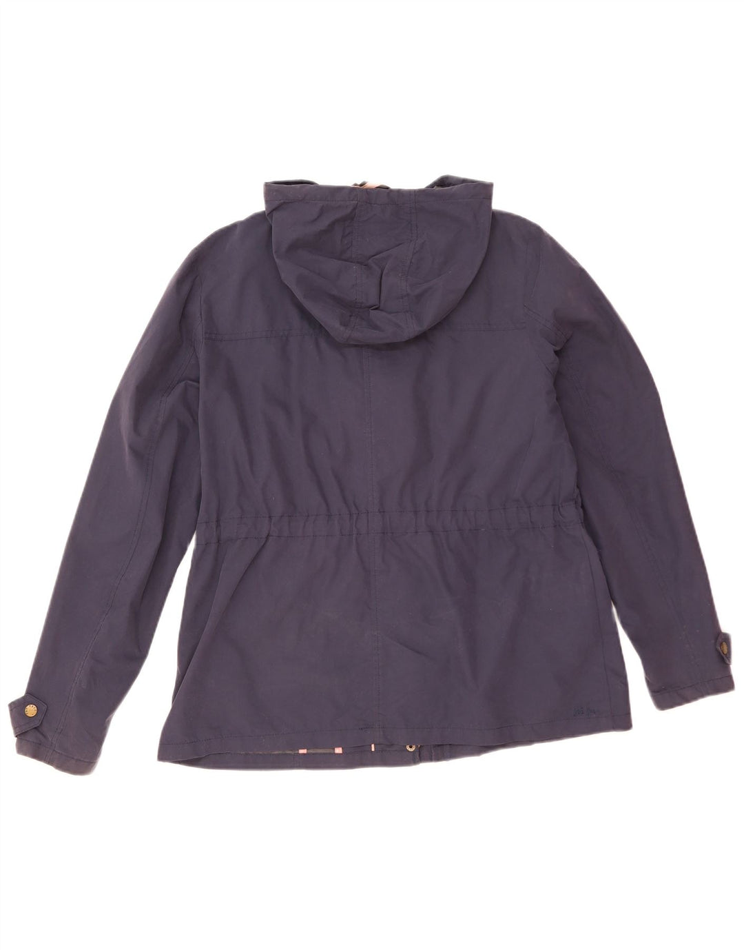 Jachetă duffle cu glugă pentru femei Fat Face UK 16 mare bumbac bleumarin