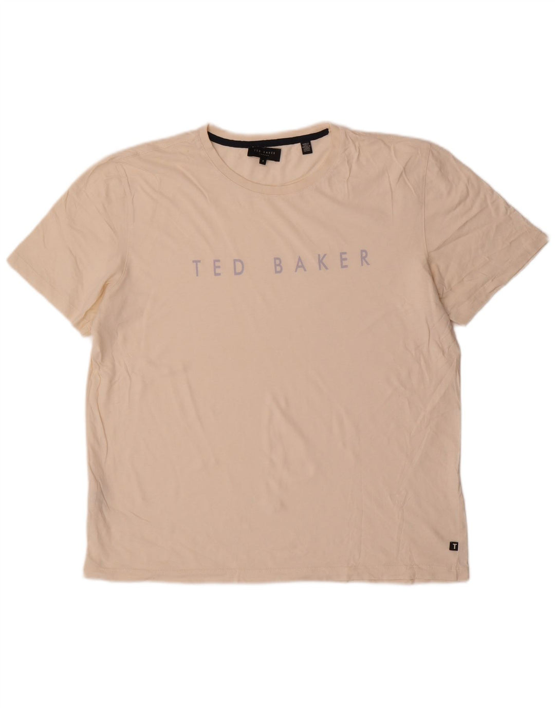Tricou grafic pentru bărbați Ted Baker Mărimea 4 mare alb