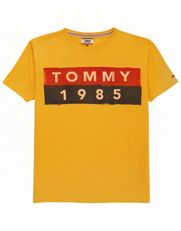 Tricou grafic pentru bărbați Tommy Hilfiger Top XL Bumbac galben