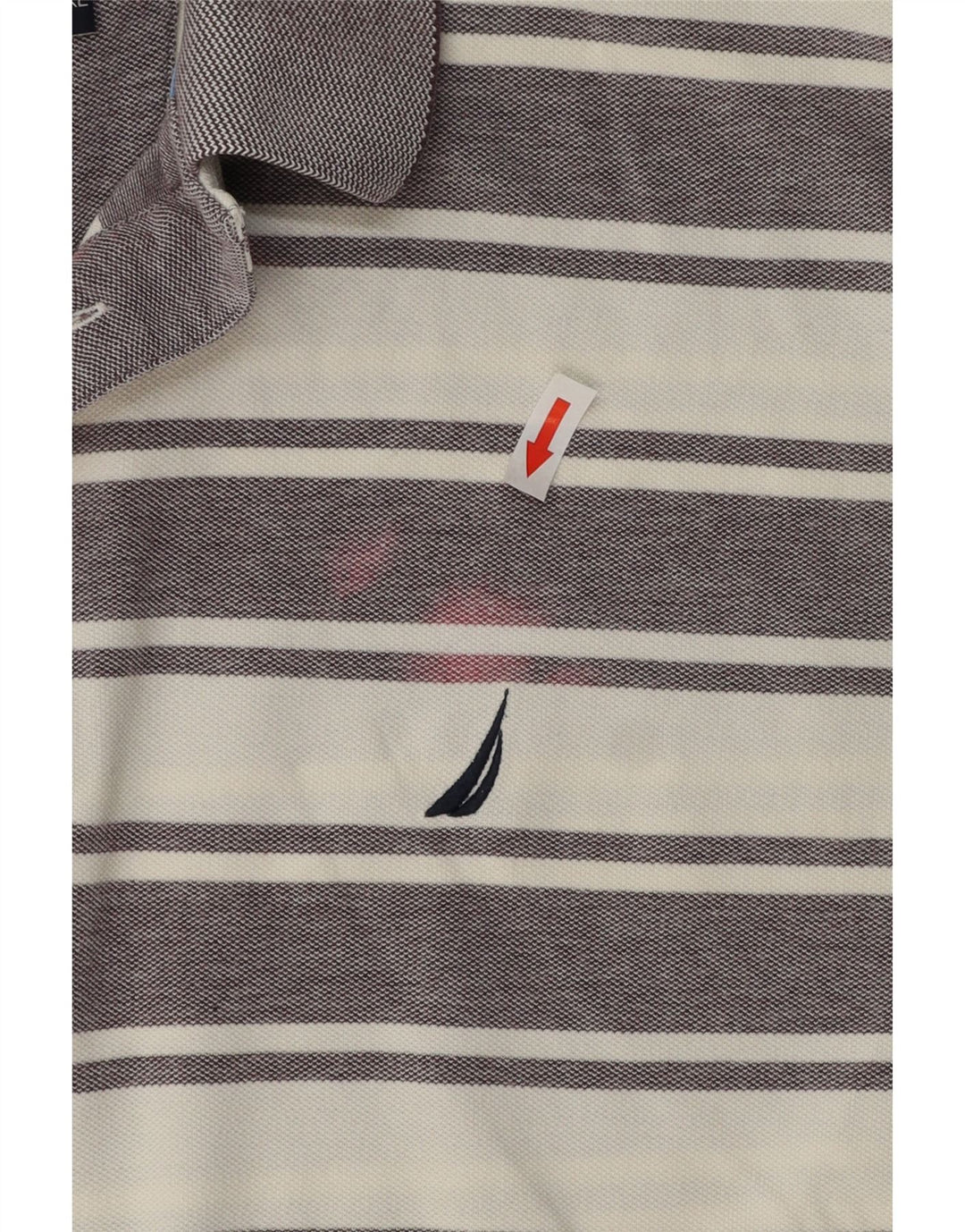 Tricou polo pentru bărbați NAUTICA 2XL bumbac cu dungi gri