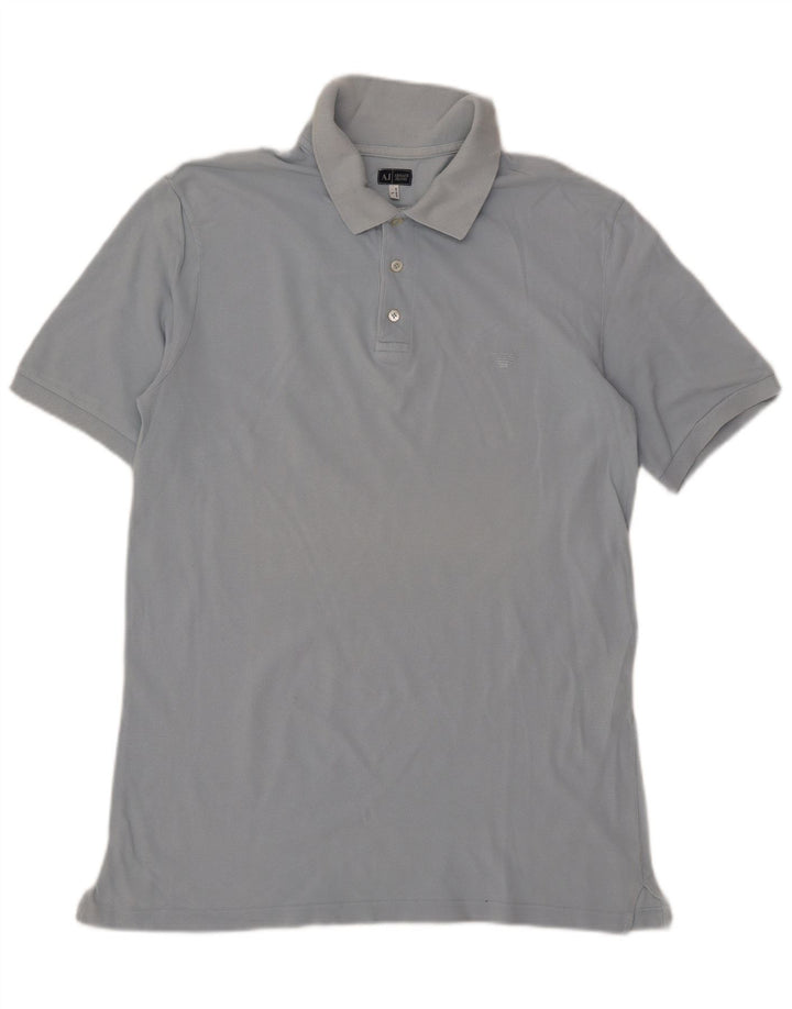 Tricou polo Armani pentru bărbați, mare, albastru, bumbac