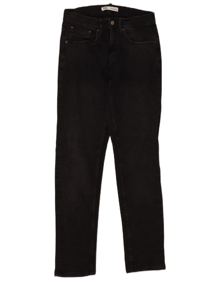 Blugi slim pentru bărbați Zara EU 38 Mici W30 L31 Negri