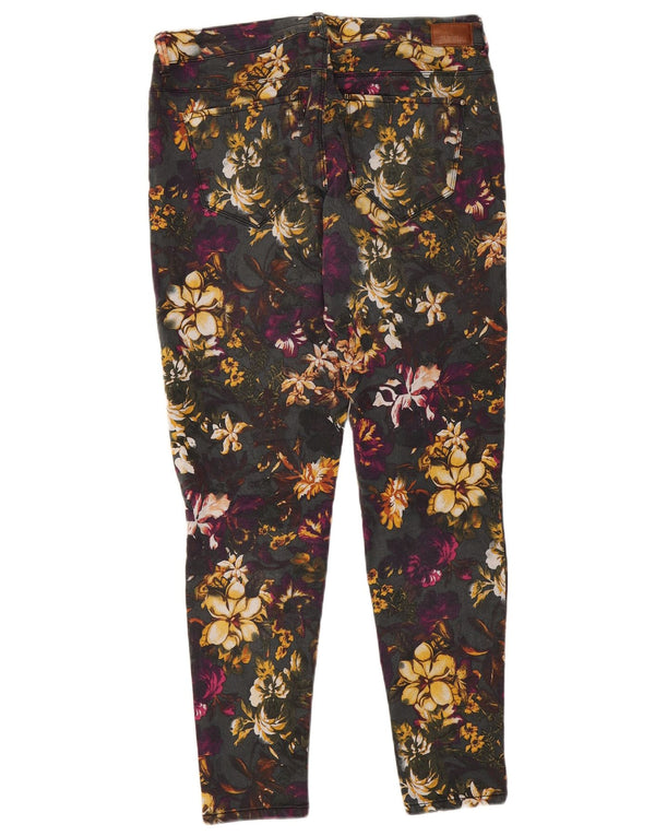 Blugi skinny dama Zara EU 44 XL W34 L27 Multicolori Florali