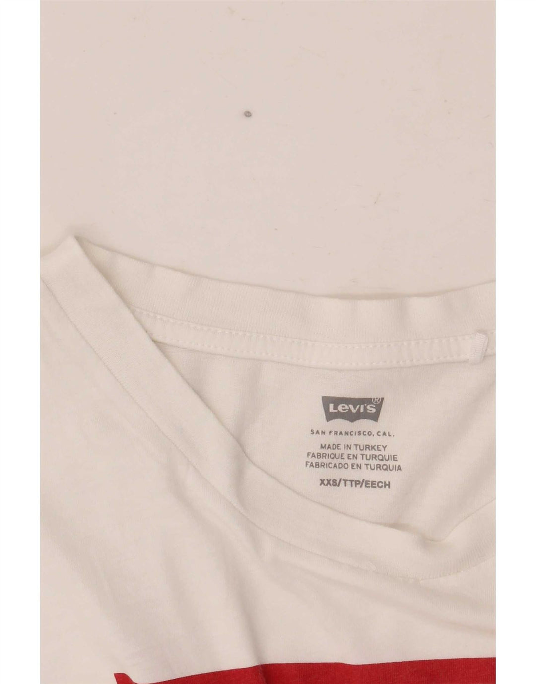 Tricou grafic Levi's pentru femei Top UK 2 2XS Alb