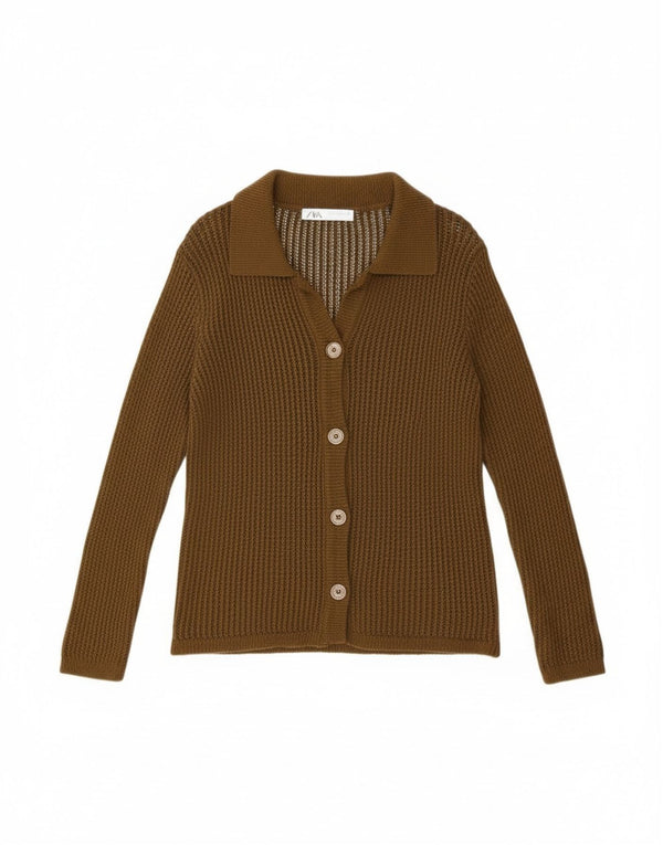 Pulover cardigan supradimensionat pentru femei Zara UK 10 Small Green
