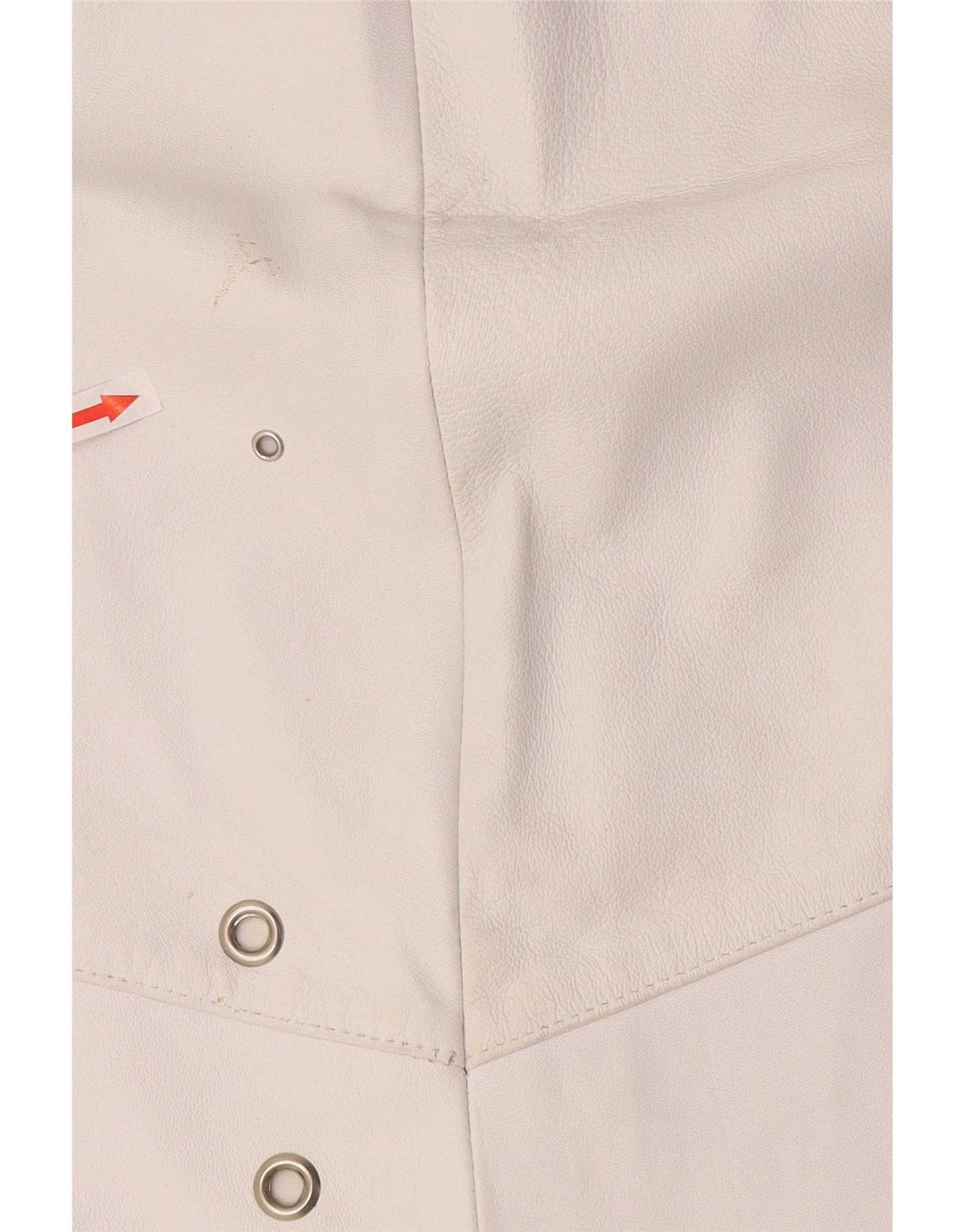 Fusta din piele vintage pentru femei W36 XL alb
