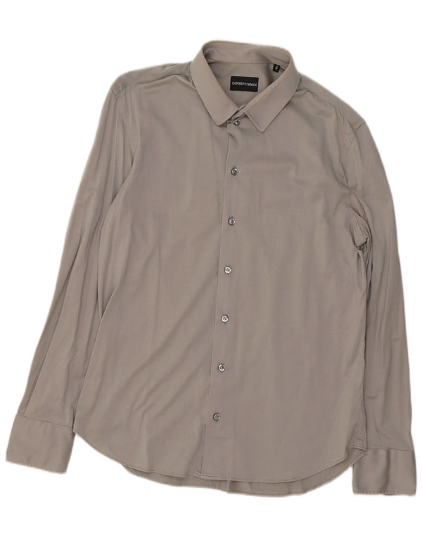 Cămașă pentru bărbați Emporio Armani Mărimea 43 17 XL Gri