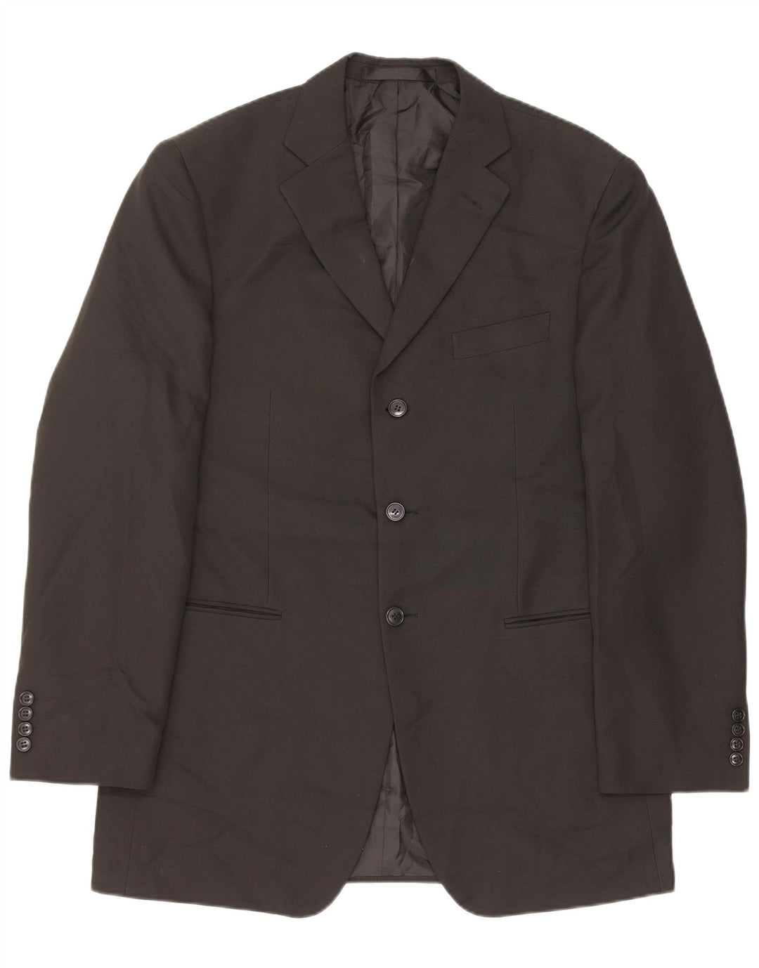 Jachetă pentru bărbați Marks & Spencer, lungă cu 3 nasturi, UK 40 Medium Black
