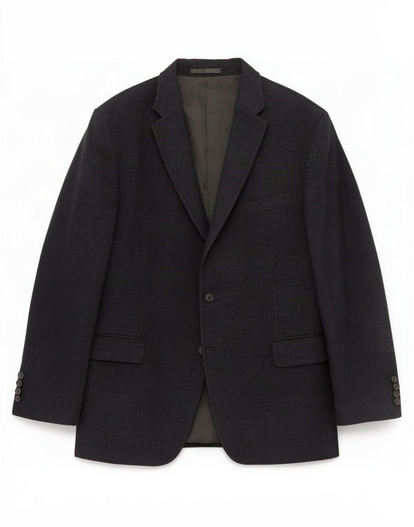 Jachetă pentru bărbați Marks & Spencer cu 2 nasturi, UK 46 XL, bumbac negru