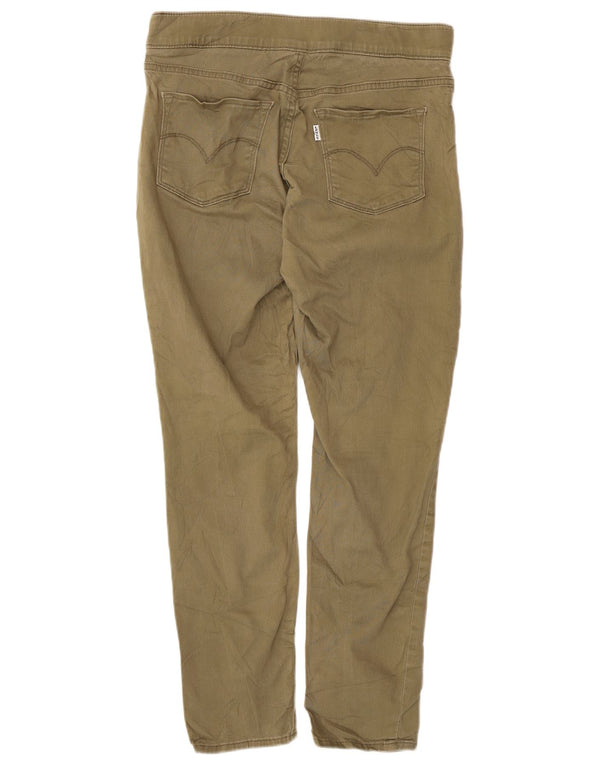 Blugi jegging subțiri conici pentru femei Levi's US 8 Medium W29 L30 Kaki Bumbac