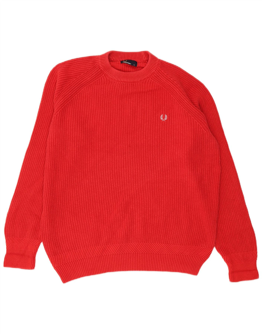Fred Perry Pulover pentru bărbați cu gât roșu, bumbac XL