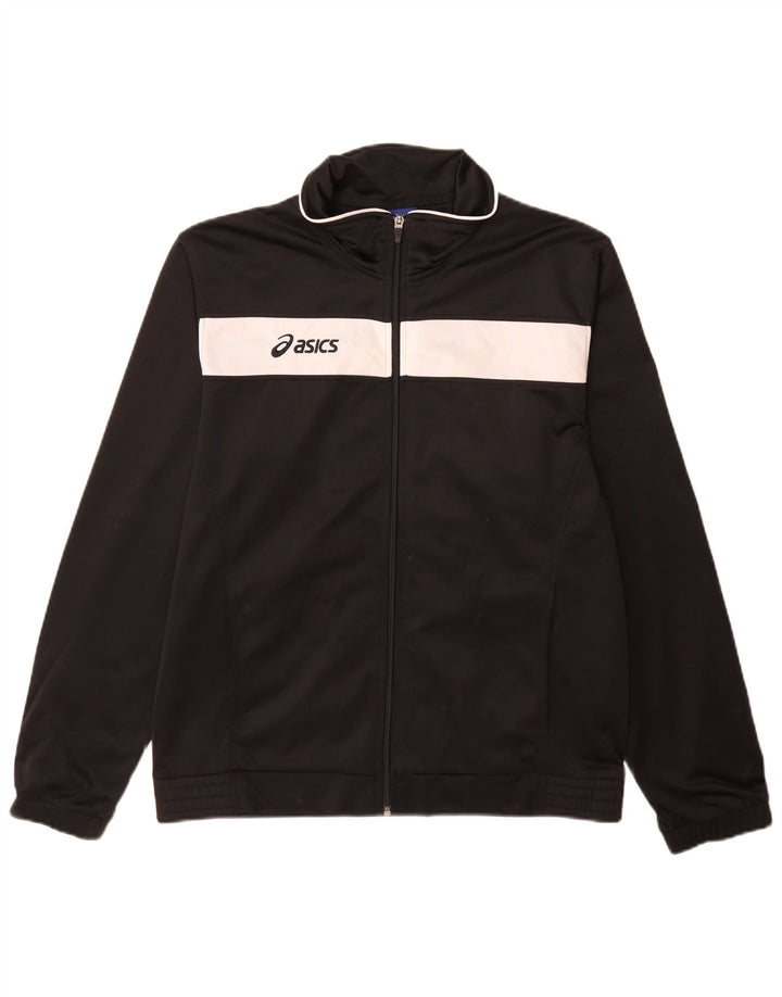 Jachetă de trening Asics pentru bărbați, mare, negru, poliester bloc de culoare