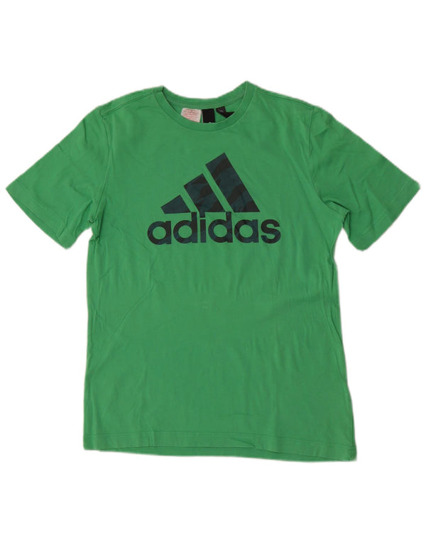 Tricou grafic Adidas pentru băieți Top 13-14 ani bumbac verde
