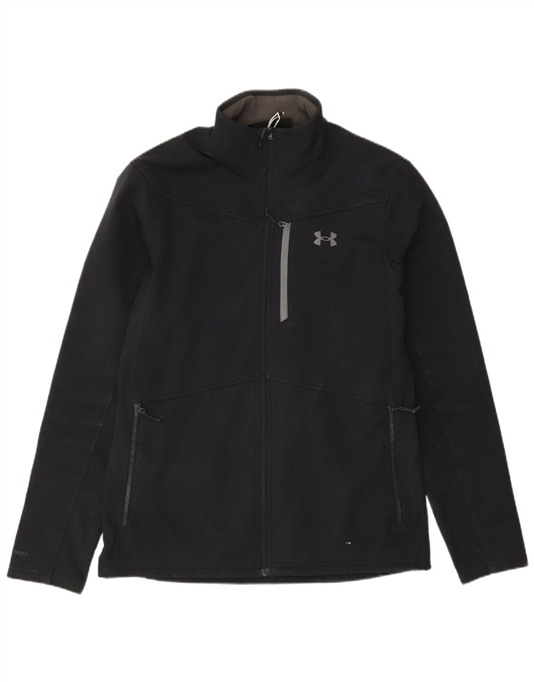 Jachetă de trening Under Armour Cold Gear pentru bărbați, poliester mediu negru