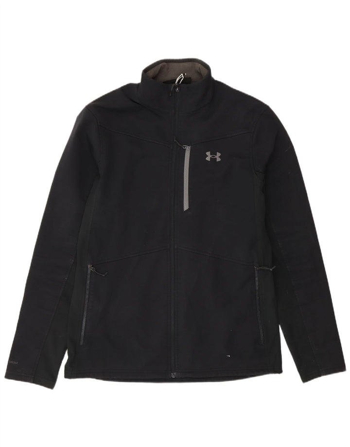 Jachetă de trening Under Armour Cold Gear pentru bărbați, poliester mediu negru