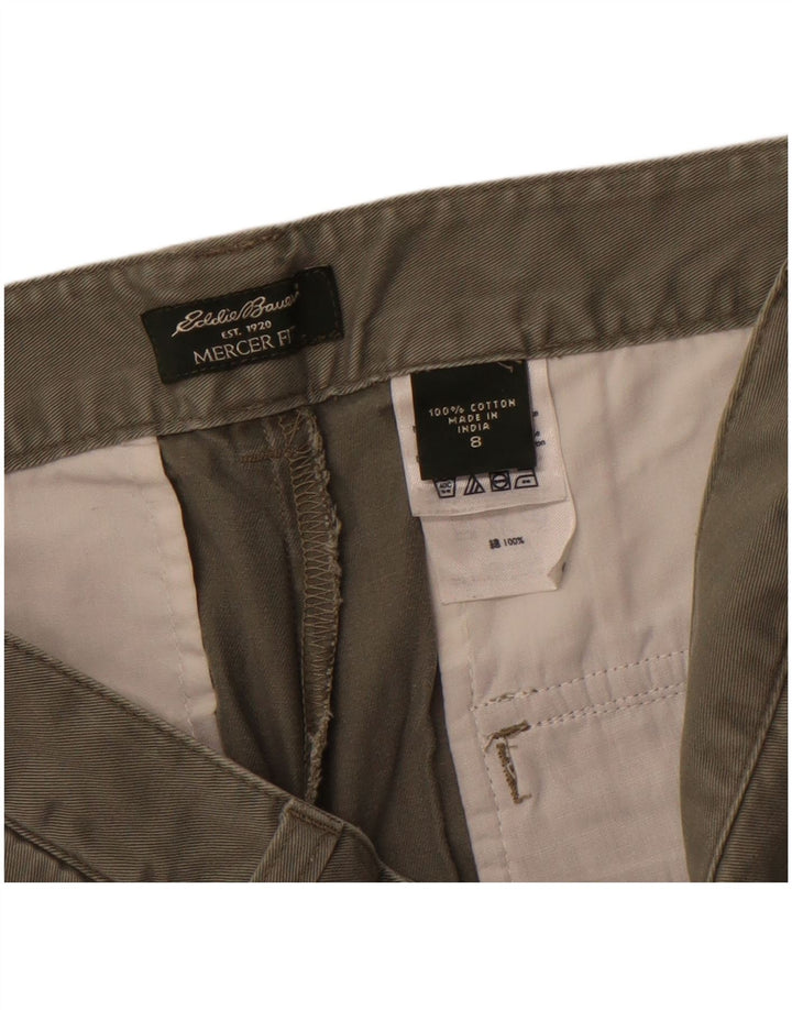 EDDIE BAUER Pantaloni scurți chino pentru femei Mercer Fit US 8 Medium W31 Kaki Bumbac