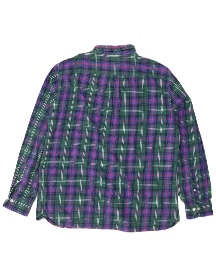 Cămașă de flanel pentru bărbați Brooks Brothers 2XL, bumbac cu carouri multicolore