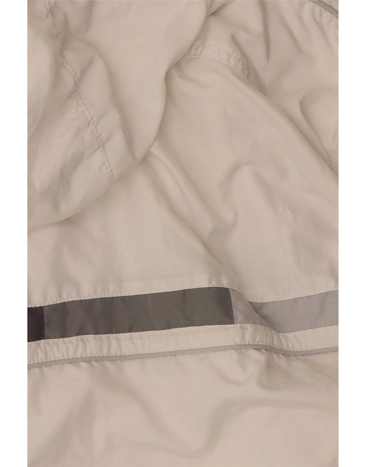 Jachetă de trening cu glugă Reebok pentru femei UK 12 Medium White Colorblock