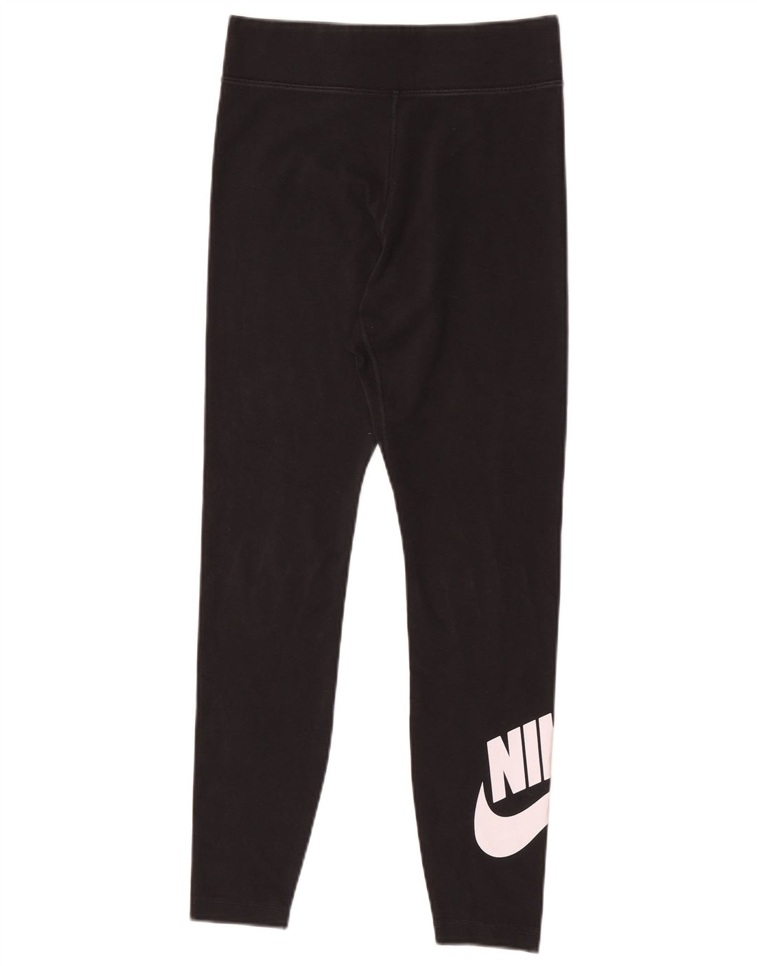 Leggings grafic Nike pentru femei UK 12, bumbac mediu negru