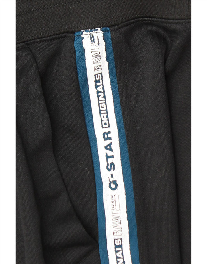 G-STAR Pantaloni de trening grafic pentru bărbați Pantaloni de jogging, mari, negru, color block