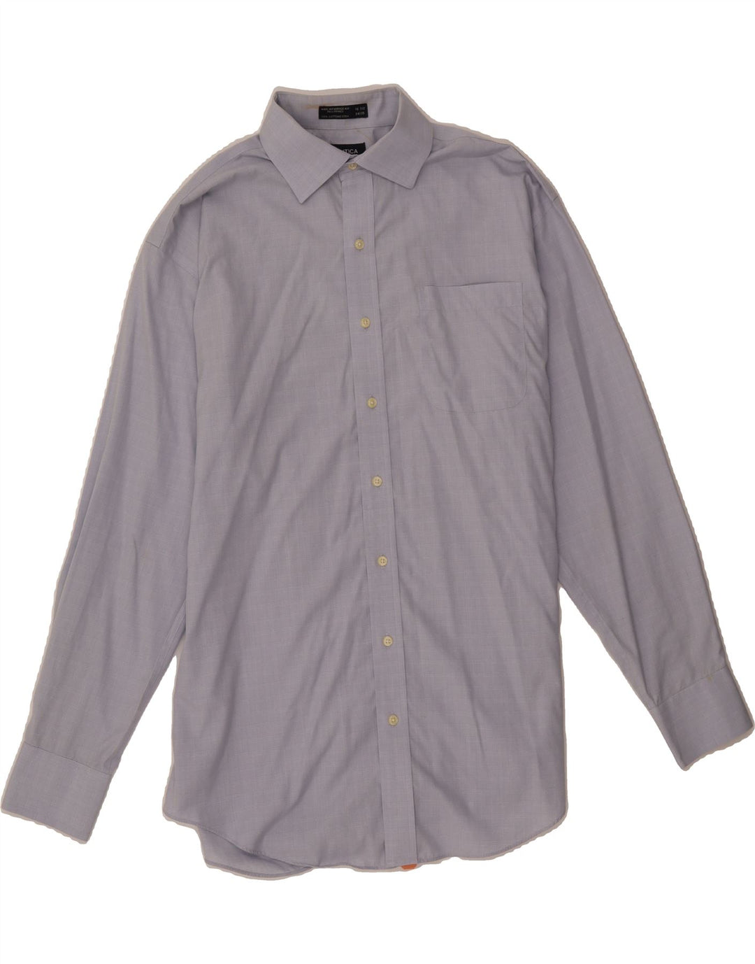 NAUTICA Mens Shirt Size 16 1/2 Large Blue Check Cotton Vintage Nautica and Second-Hand Nautica from Messina Hembry 