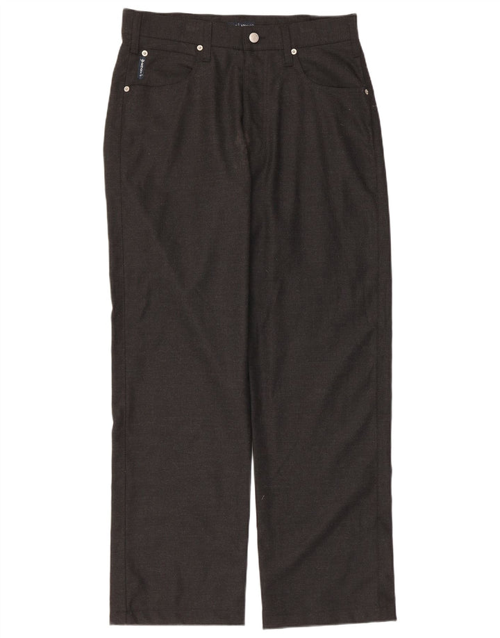 Pantaloni casual drepti pentru bărbați Armani L33 L29 Poliester negru