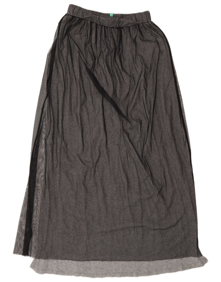 Fusta Maxi Femei Benetton XS W25 Gri Poliamidă