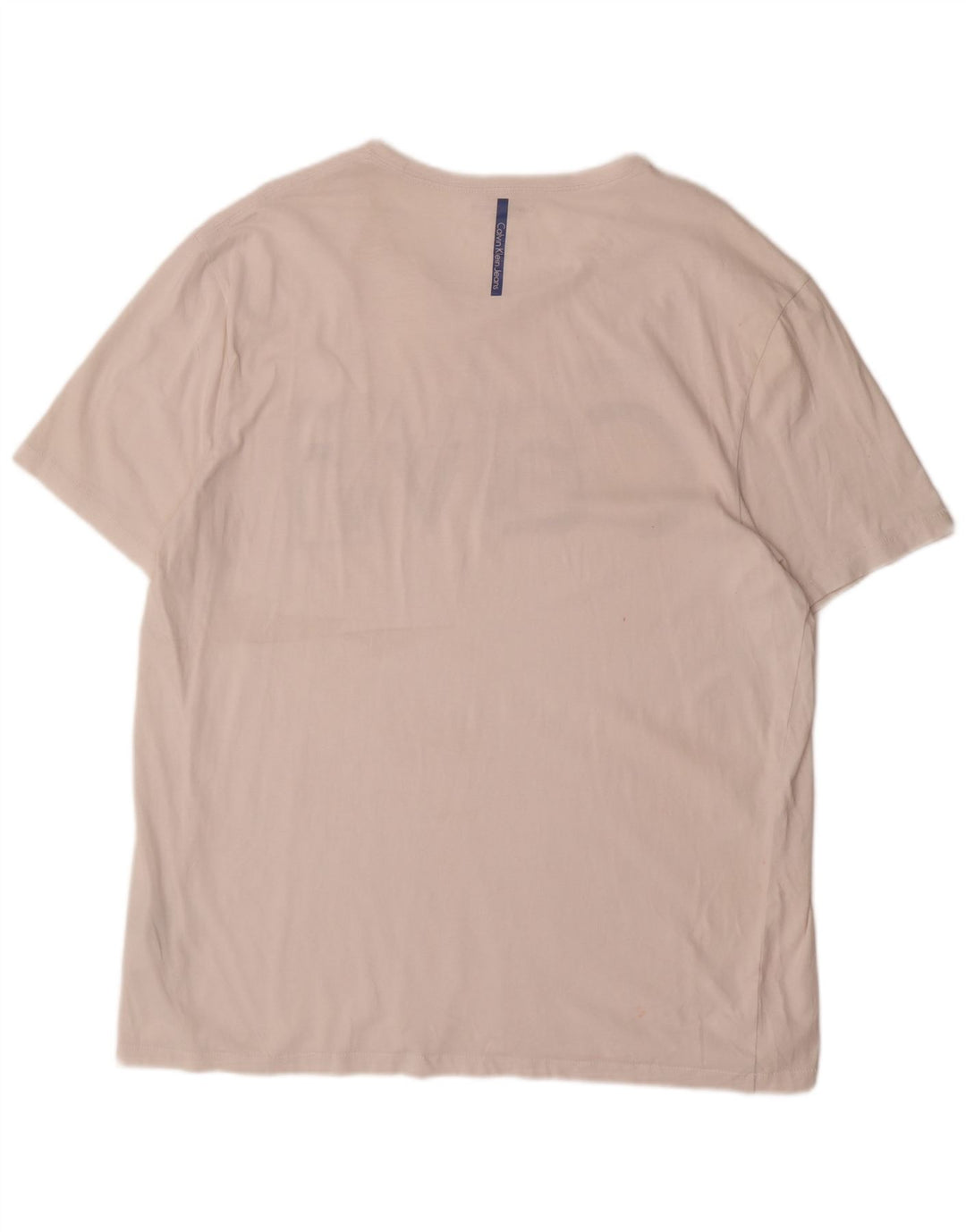 CALVIN KLEIN JEANS Tricou grafic pentru bărbați Top 2XL Bumbac alb