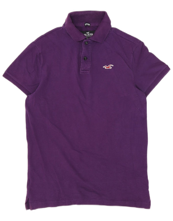 Cămașă polo Hollister pentru bărbați, bumbac violet mic